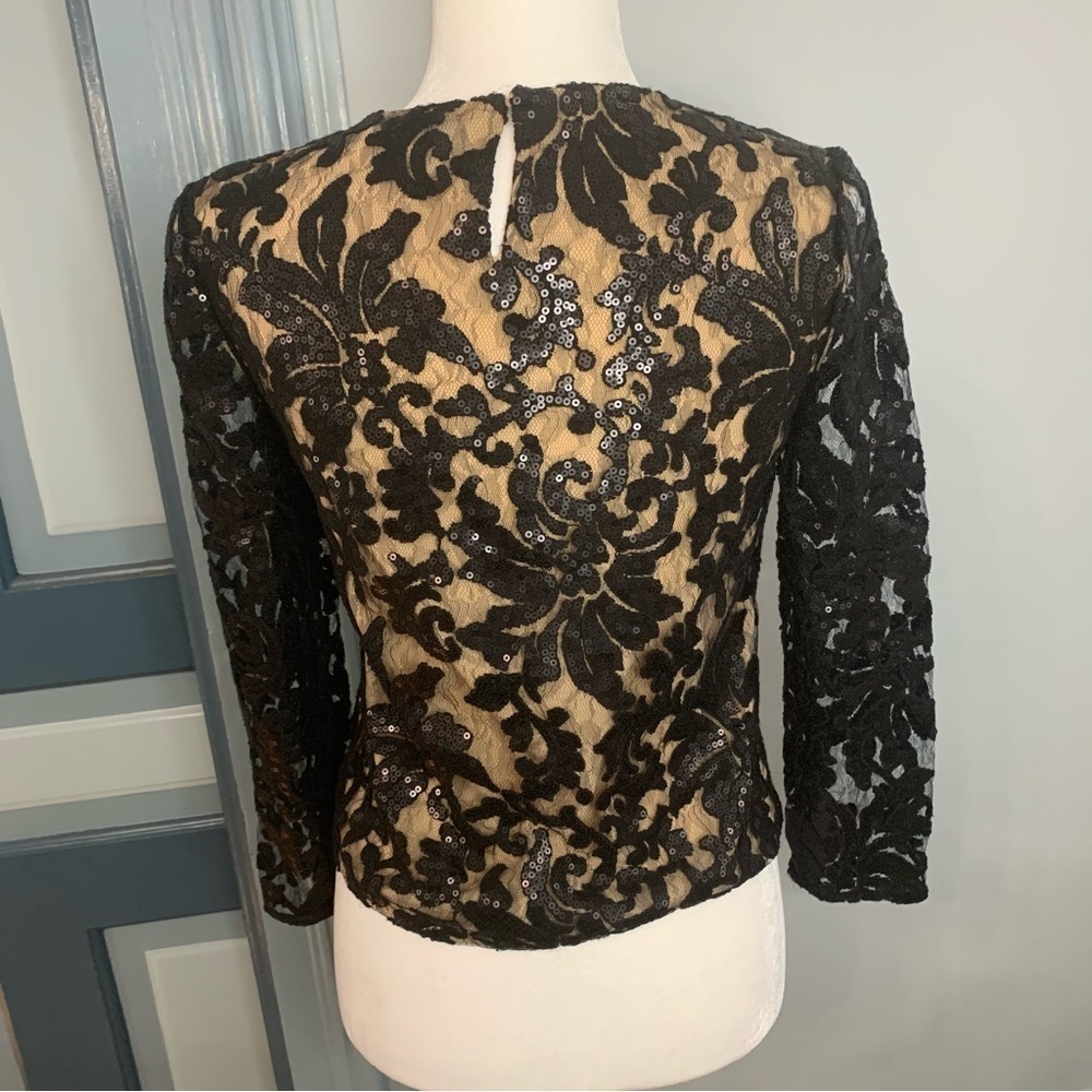 Diane von Furstenberg Black Sequin Top - Picture 5 of 10
